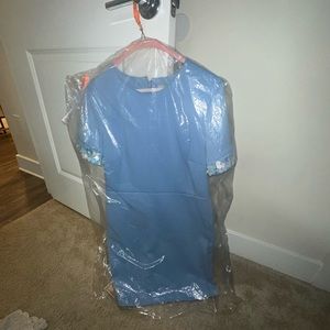 ASOS size 10 baby blue short sleeve dress